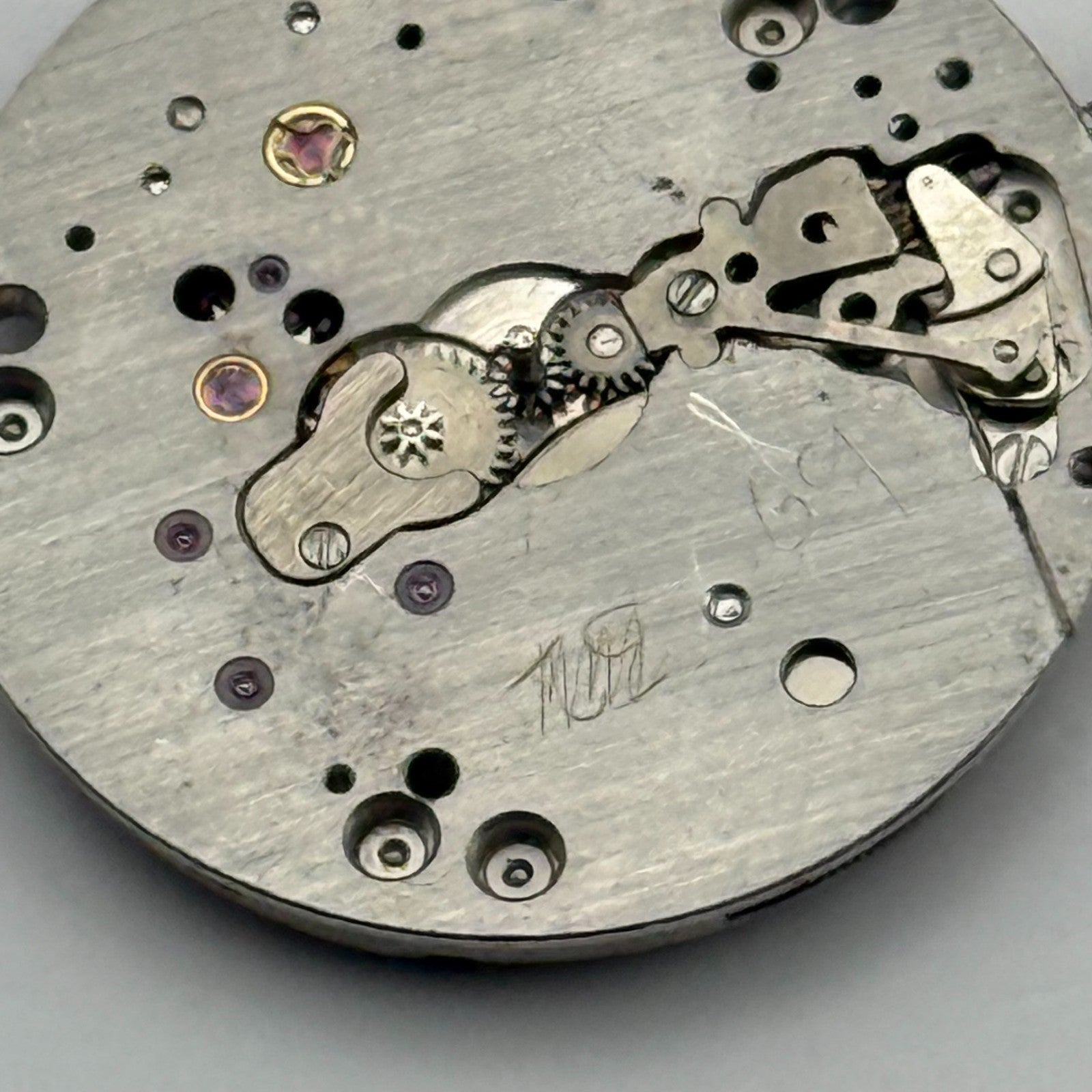 Jaeger Le Coultre 895 Thin Watch Movement Square Dial Vintage Parts Repair 21mm