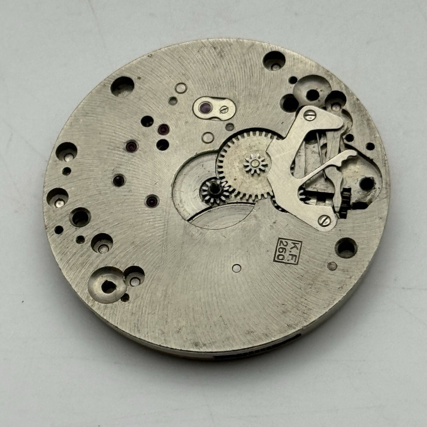 38.7mm Certina Kurth Freres KF 260 Pocket Watch Movement FOR PARTS Repair