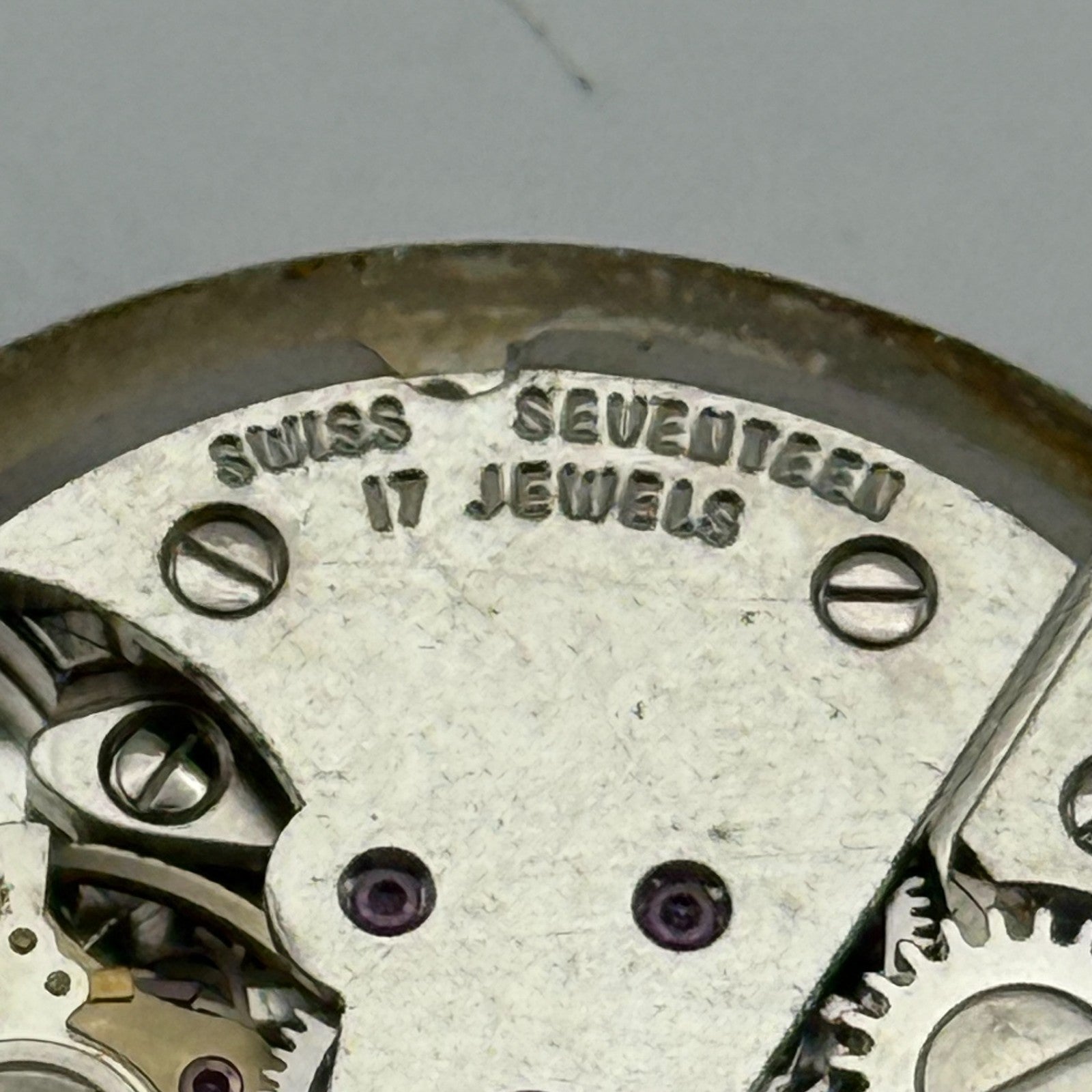 FHF ST 96-4 Watch Movement Avia Manual Wind Vintage Swiss Parts Repair 25.8mm