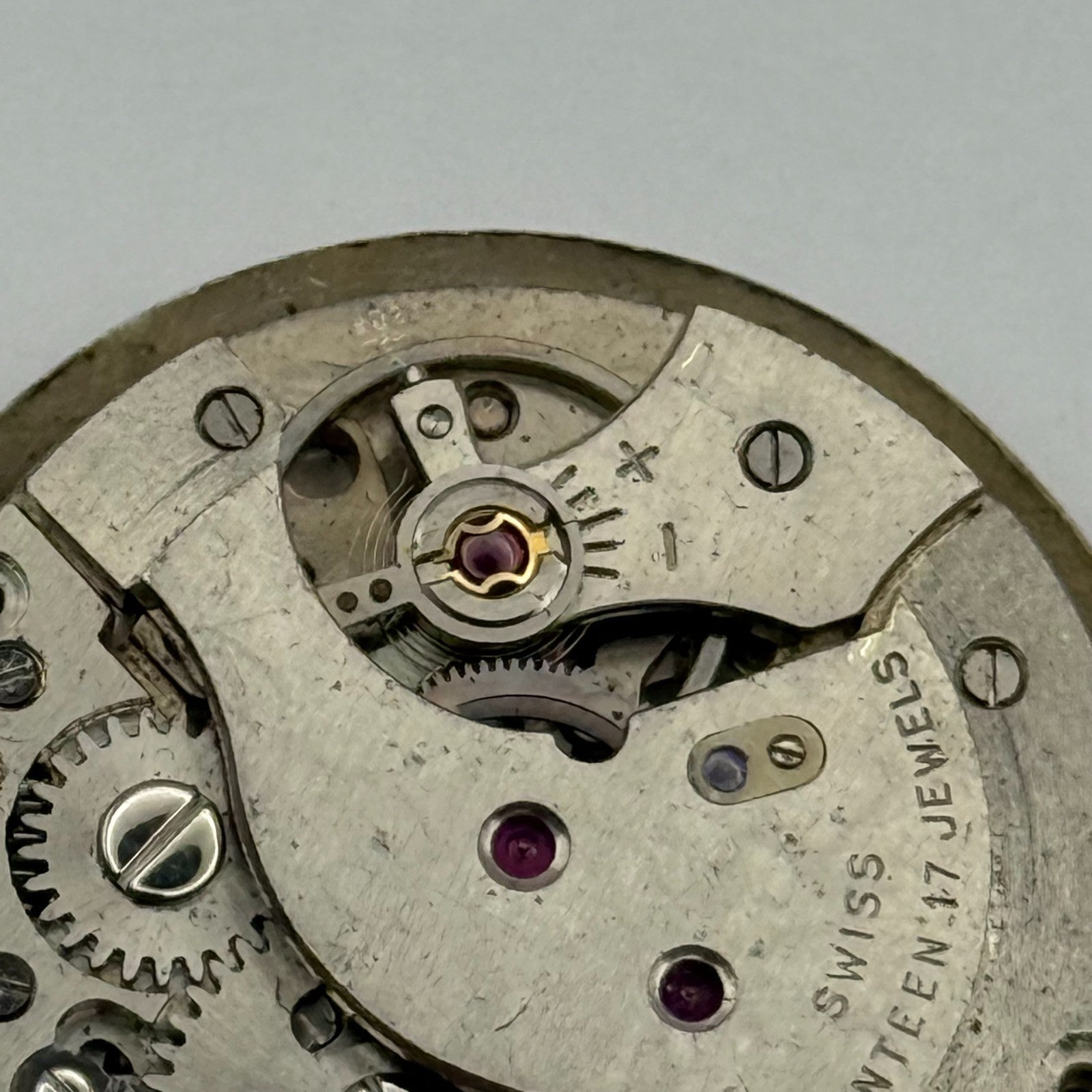 AS 1686 Watch Movement Bentima Manual Wind Vintage Swiss Parts Repair 25.8mm