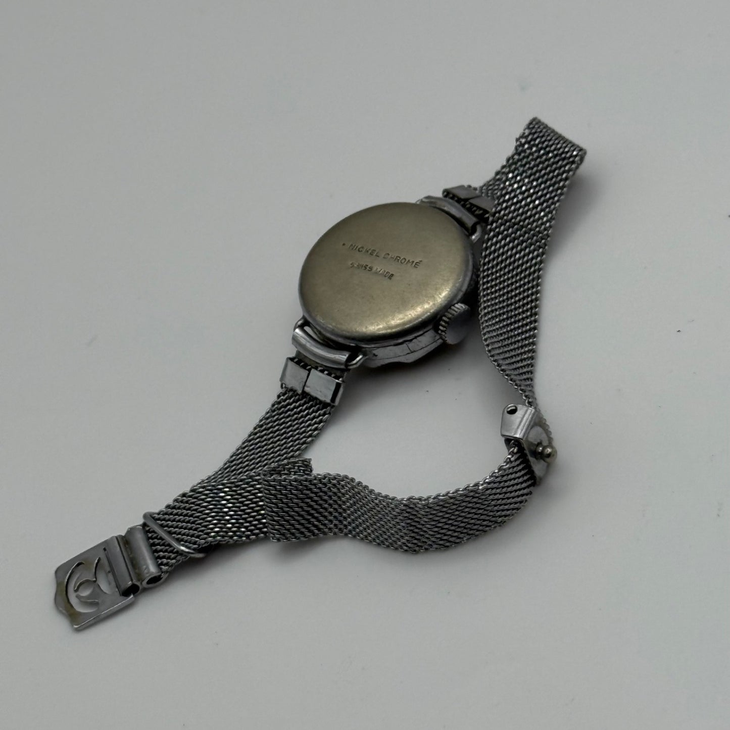 21mm Vintage Ladies Art Deco Mother Of Pearl Dial Manual Wind Watch PARTS REPAIR