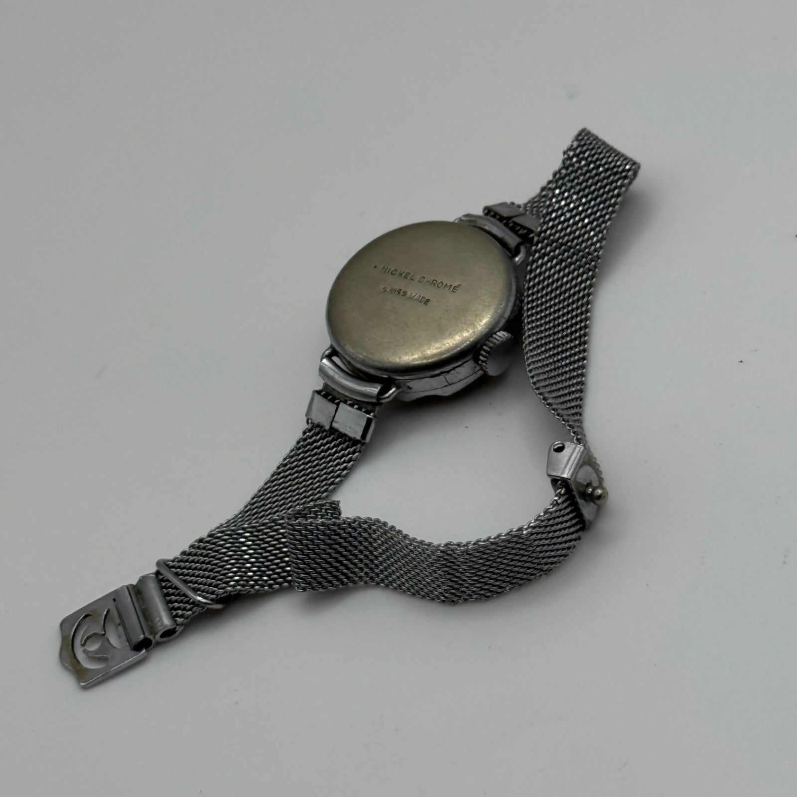 21mm Vintage Ladies Art Deco Mother Of Pearl Dial Manual Wind Watch PARTS REPAIR