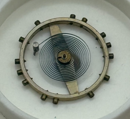 FHF 67, 675 Balance Wheel Complete And Spring Inca 1469 M Watch Movement Parts 