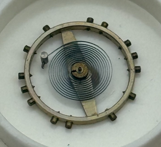 FHF 67, 675 Balance Wheel Complete And Spring Inca 1469 M Watch Movement Parts 