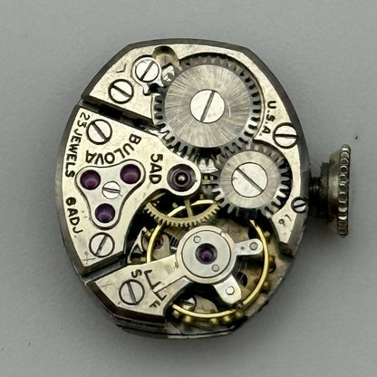 12.9mm Running Vintage Ladies Bulova 5AD Manual Wind Swiss Watch Movement PARTS