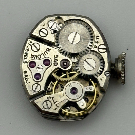 12.9mm Running Vintage Ladies Bulova 5AD Manual Wind Swiss Watch Movement PARTS