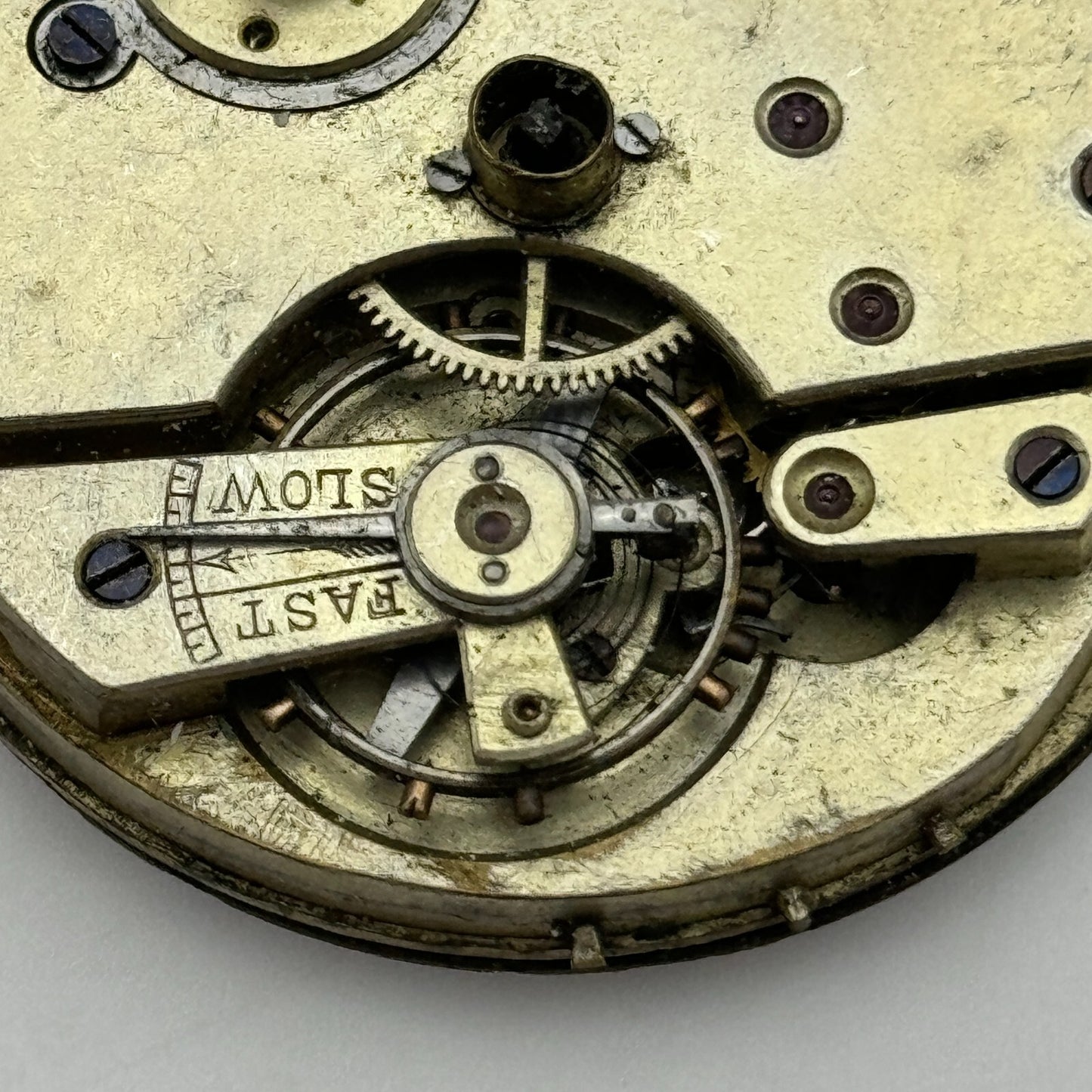 45.1mm Antique Henry E Peck Patent 2622 Safety Pinion Pocket Watch Movement