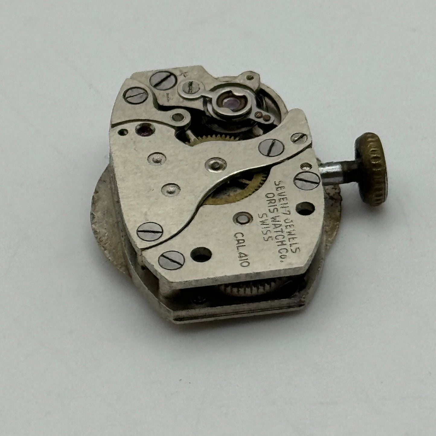 12.9mm Ladies Oris Cal 410 Manual Wind Watch Movement Swiss Vintage PARTS SPARES