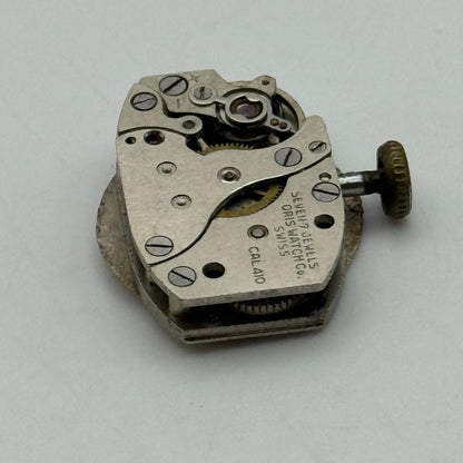 12.9mm Ladies Oris Cal 410 Manual Wind Watch Movement Swiss Vintage PARTS SPARES
