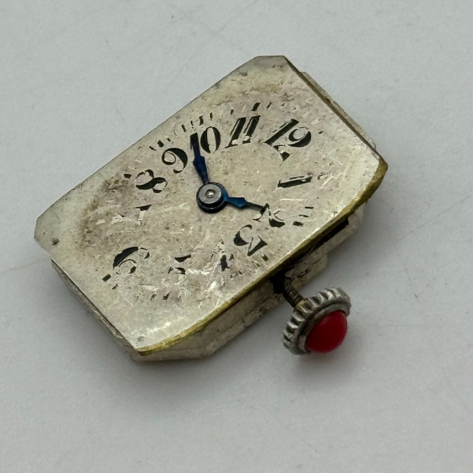 13mm Running Muro Watch Co Art Deco Manual Wind Red Crown Watch Movement PARTS