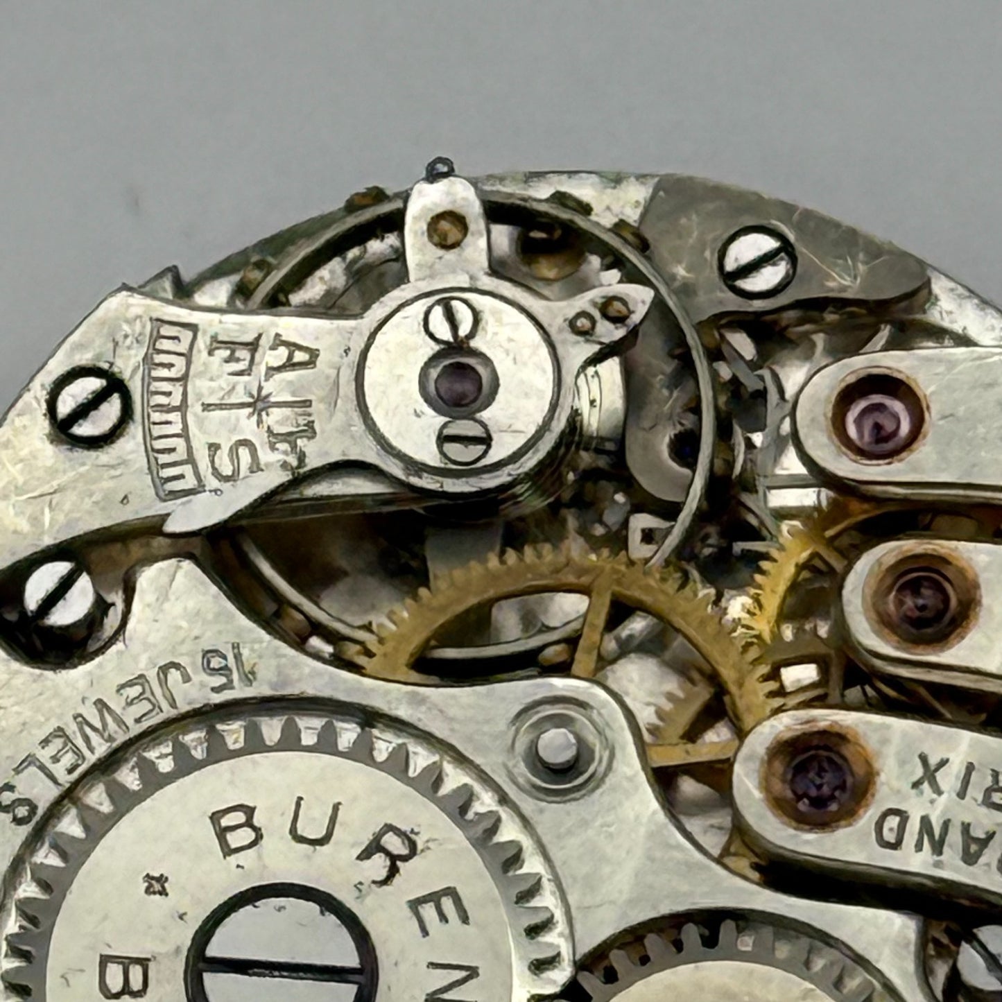 Buren Grand Prix 48 237 Watch Movement Manual Wind Vintage Parts Repair 23.6mm