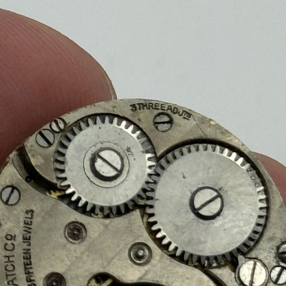 25.3mm Civic Watch Co Mens Trench Watch Movement Manual Wind Vintage Swiss PARTS