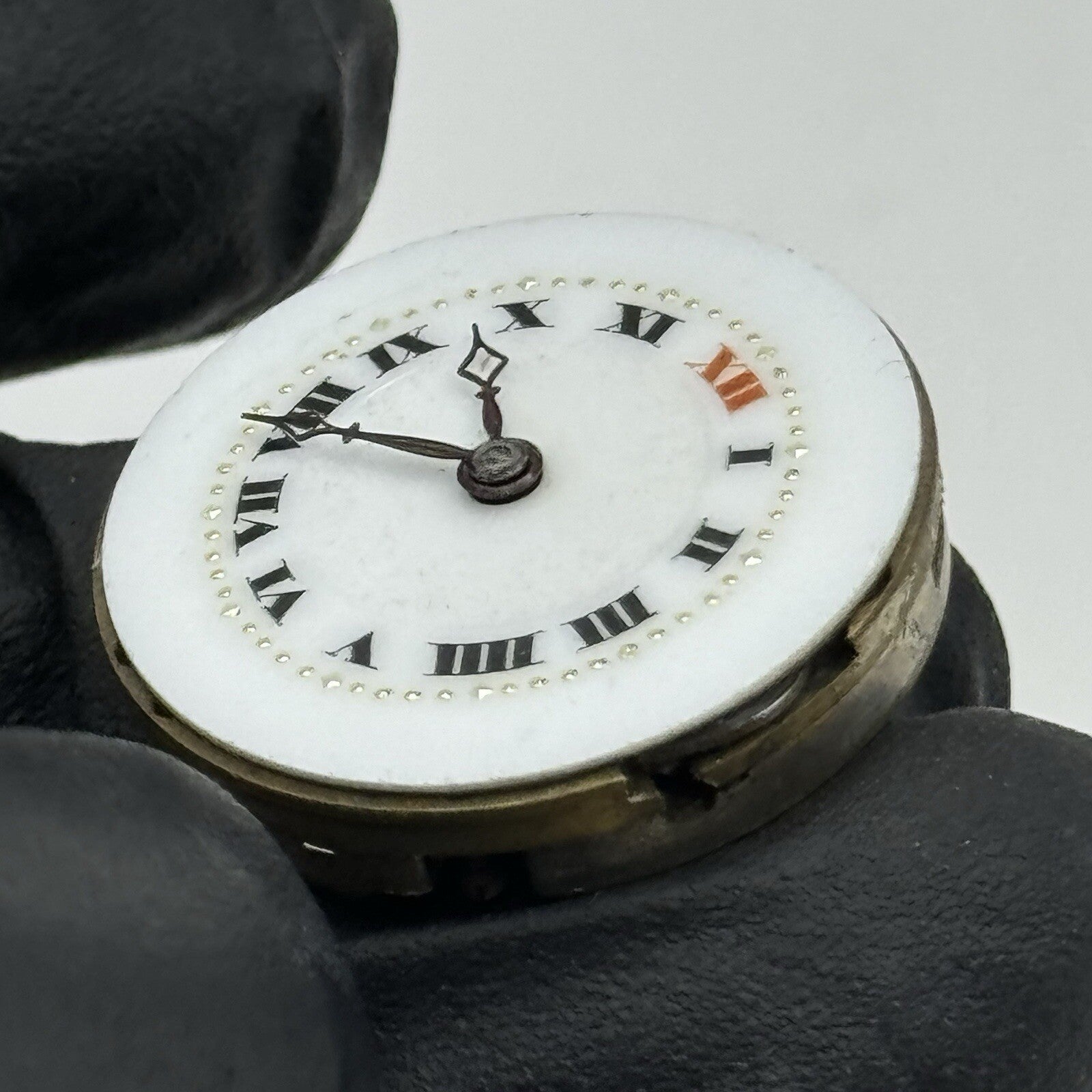23.8mm Military Dial Swiss Watch Movement Art Deco Hands Parts Repair Restore