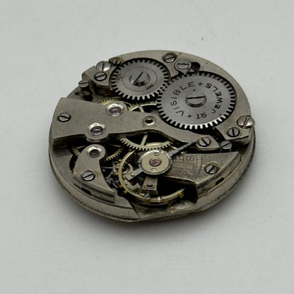 23.6mm Visible Patent 51489 FHF Manual Wind Watch Movement Swiss Vintage PARTS