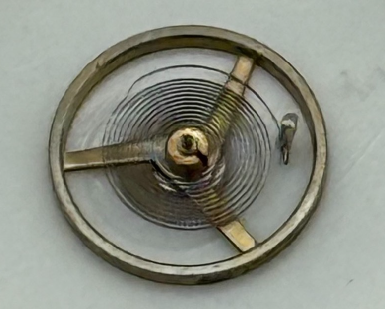 AS 1977 Balance Wheel Complete And Spring 5½’’’ 1740 M Watch Movement Parts 
