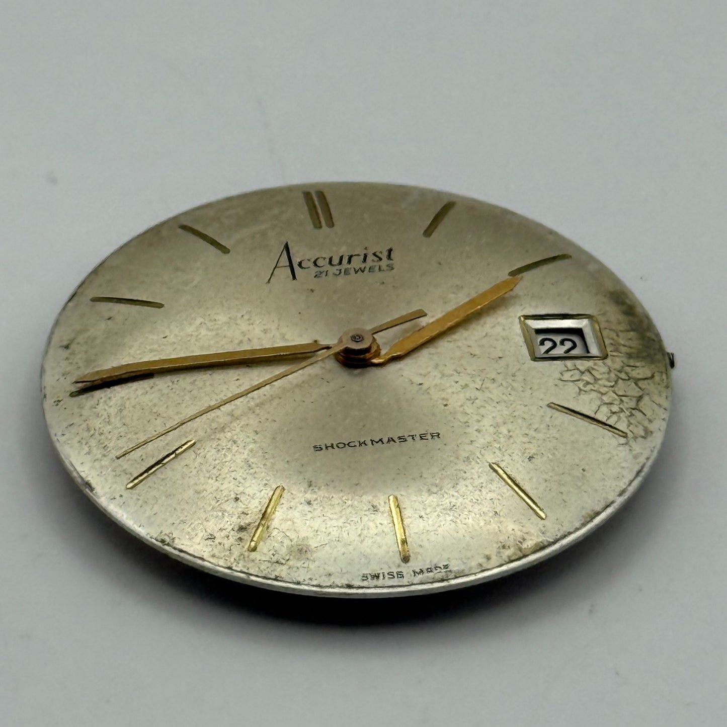 ETA 2409 Watch Movement Accurist Manual Wind Vintage Swiss Parts Repair 25.9mm