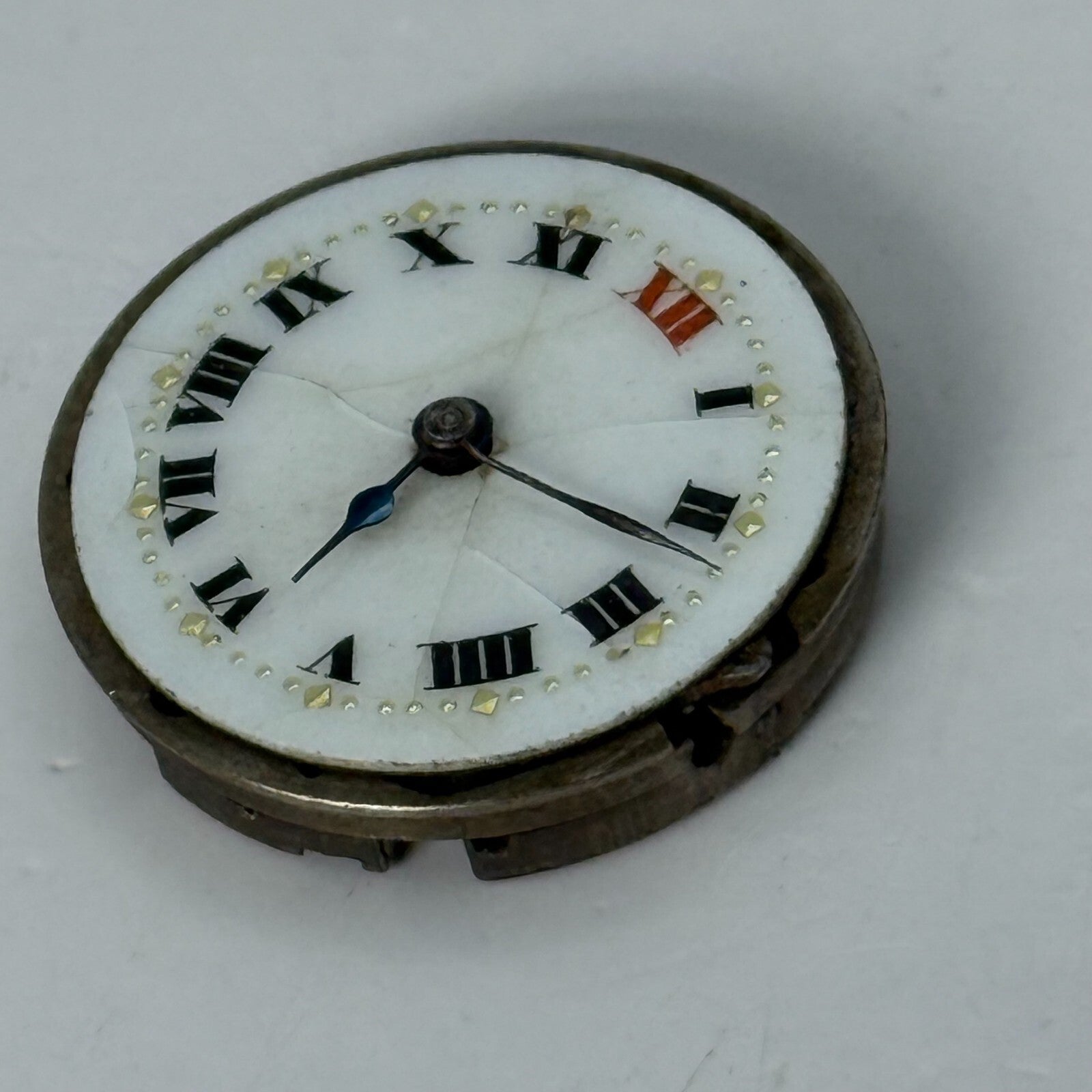 21.9mm Vintage Lanco 15 Jewels Swiss Trench Watch Movement Manual Wind PARTS