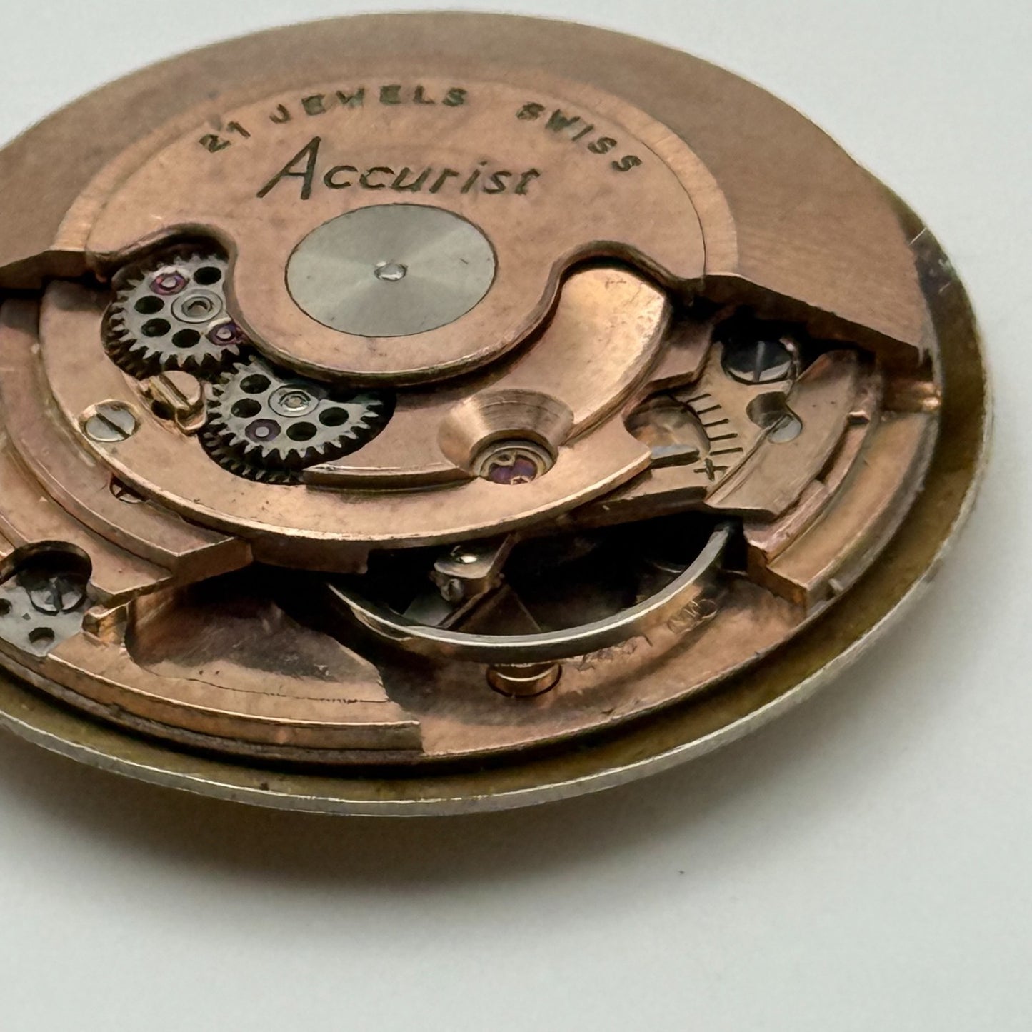 ETA 2451 Watch Movement Automatic  Accurist Shock Master Vintage Parts 28.5mm