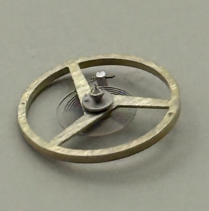 ETA 2512 Balance Wheel Complete And Spring  7¾’’’  1454 M Watch Movement Parts 