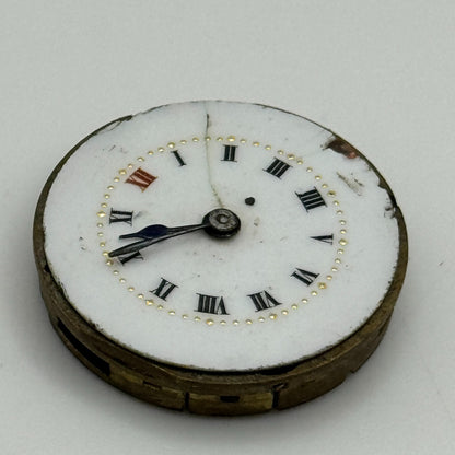 22.6mm Stauffer S S & Co Manual Wind Trench Watch Movement Swiss Vintage PARTS