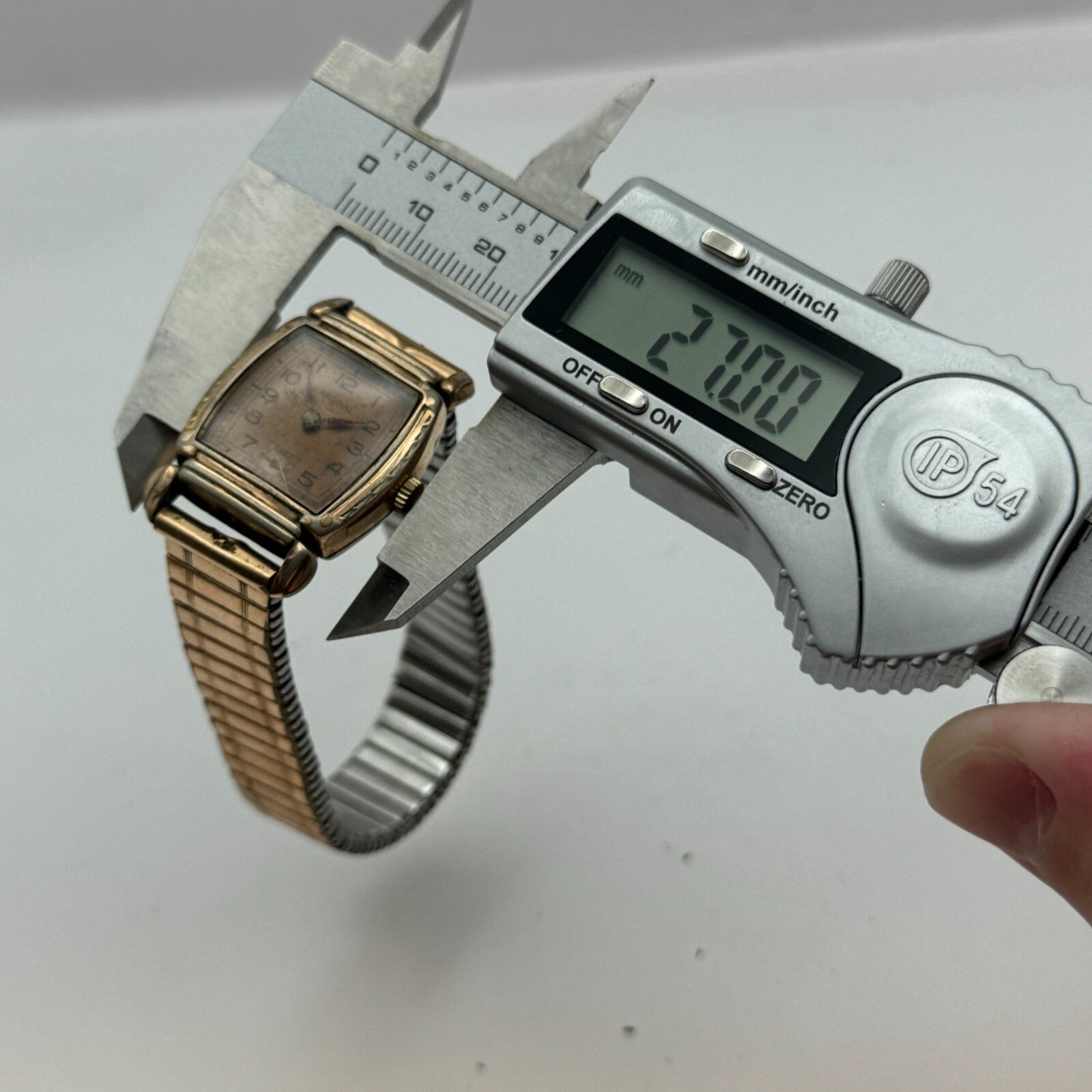 26mm Vintage Cardinal Swiss 15 Jewels Rolled Gold Manual Wind Watch PARTS REPAIR