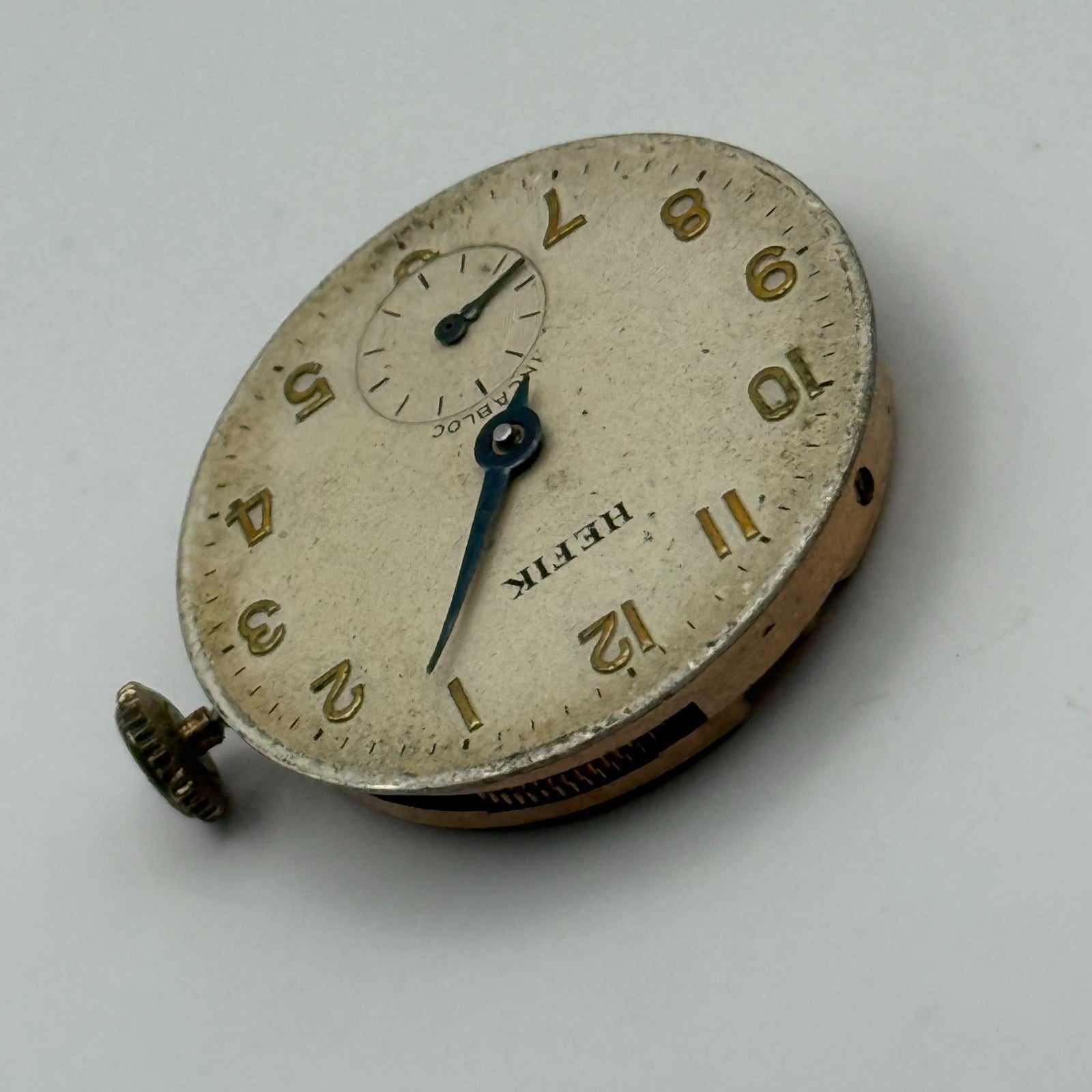 FHF 70 Watch Movement Hefik Running Manual Wind Vintage Parts Repair 23.5mm