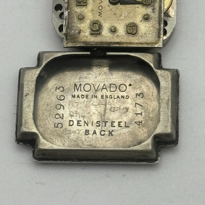 13.1mm Movado Ladies 575 Manual Wind Swiss Watch Movement Vintage RUNS FOR PARTS