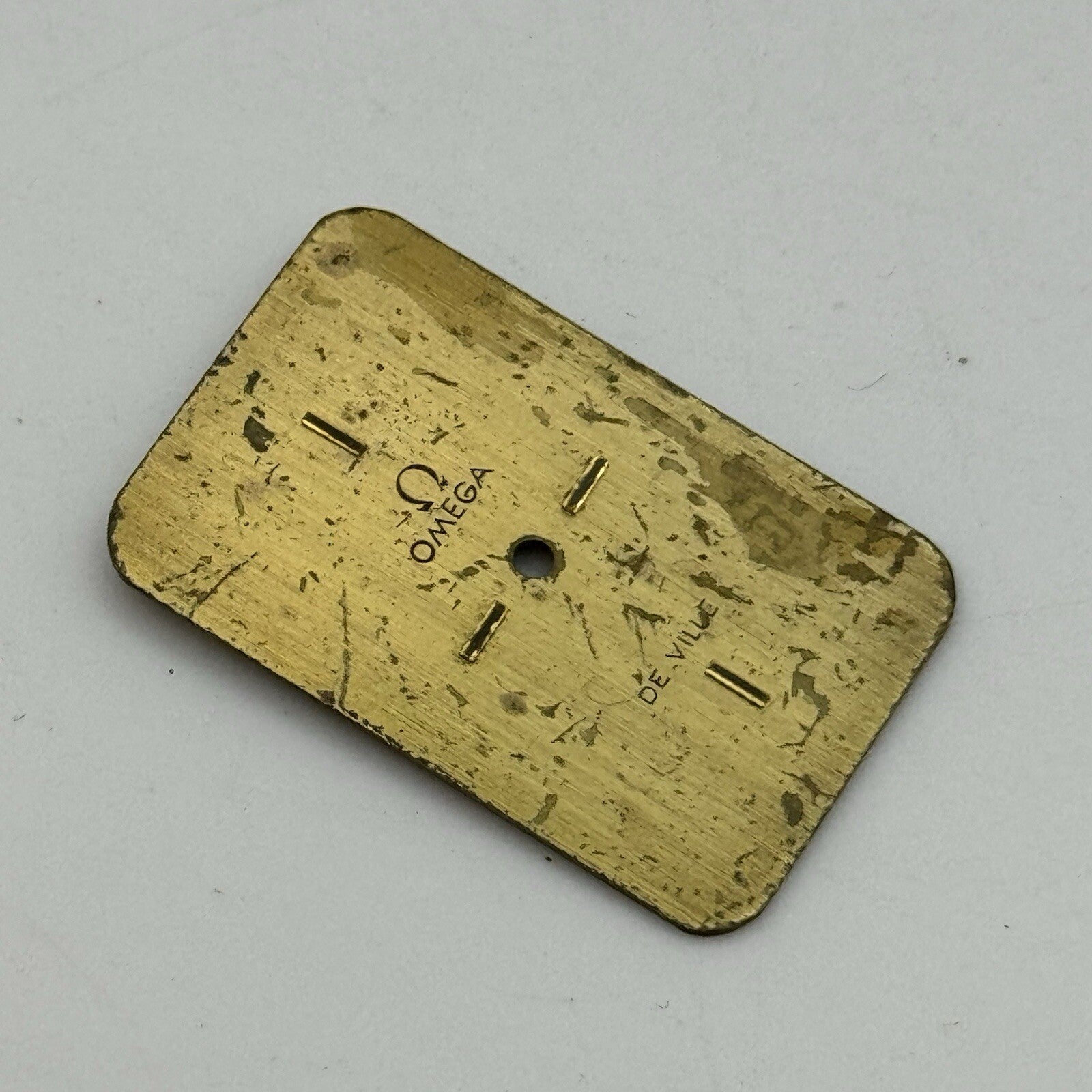 18.1mm x 28.3mm Omega De Ville Tank Rectangle Ladies Watch Dial Spares Parts