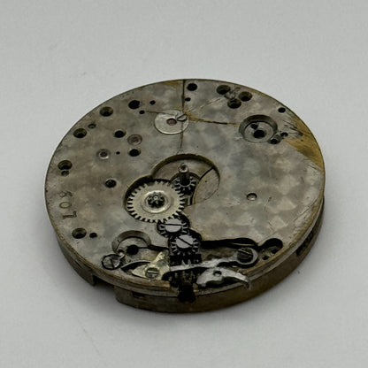 24.8mm Interesting Unidentified 607 Manual Wind Swiss Watch Movement PARTS SPARE