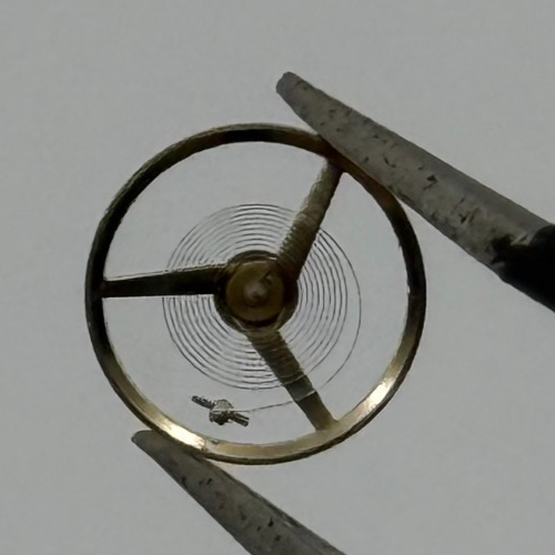 AS 1977-2 Balance Wheel Complete And Spring  1831 M Watch Movement Parts NOS