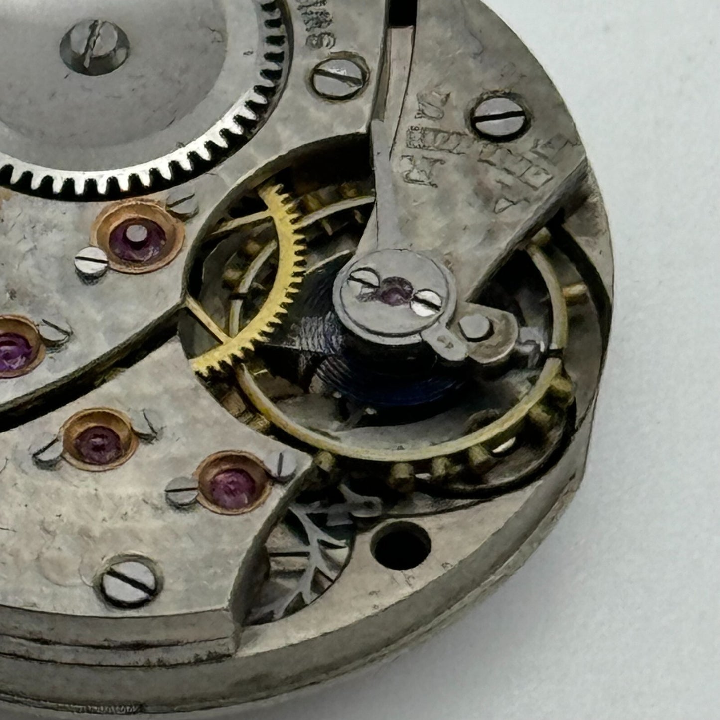 23.6mm Running Unidentified High Grade Trench Watch Movement Manual Wind PARTS