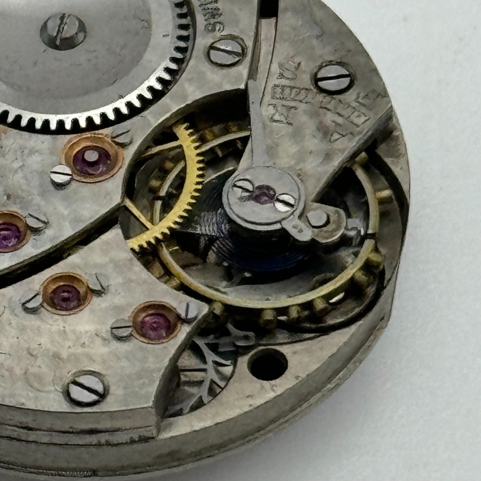 23.6mm Running Unidentified High Grade Trench Watch Movement Manual Wind PARTS