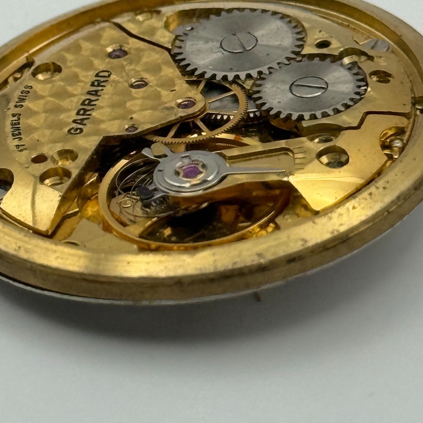 ETA 2801-1 Watch Movement Garrard Manual Wind Vintage Swiss Parts Repair 30.4mm