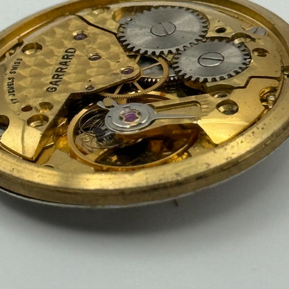 ETA 2801-1 Watch Movement Garrard Manual Wind Vintage Swiss Parts Repair 30.4mm