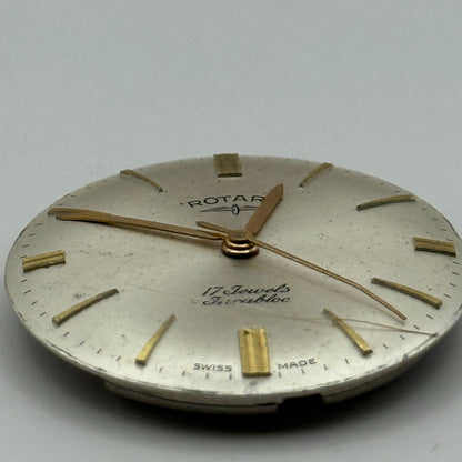 AS 1702/03 Watch Movement Date Rotary Manual Wind Vintage Swiss Parts 25.9mm