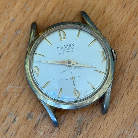 34mm Allenby Helsa Finest Mainspring Brevete 314705 Vintage Manual Watch PARTS