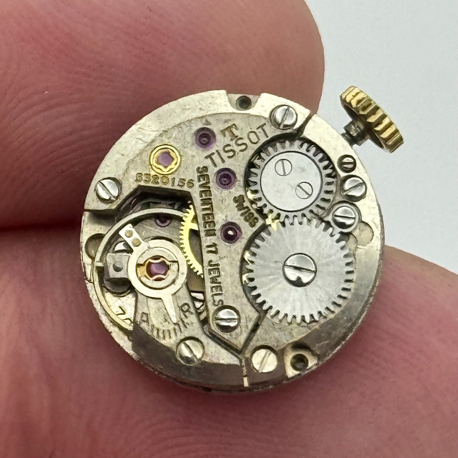 15.5mm Running Tissot 709 Manual Wind 17 Jewels Watch Movement PARTS REPAIR