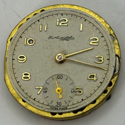 23.2mm Vintage Thomas Russell & Son Sub Second Manual Wind Watch Movement PARTS