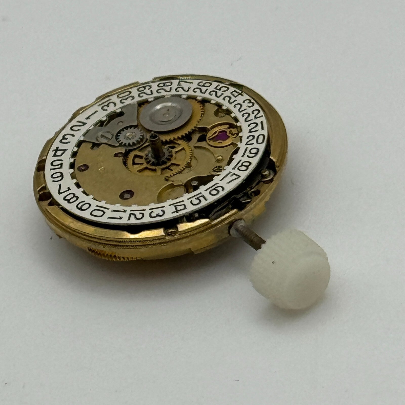 17.4mm Running Bulova 7BLACD Automatic Ladies Watch Movement Swiss Vintage PARTS