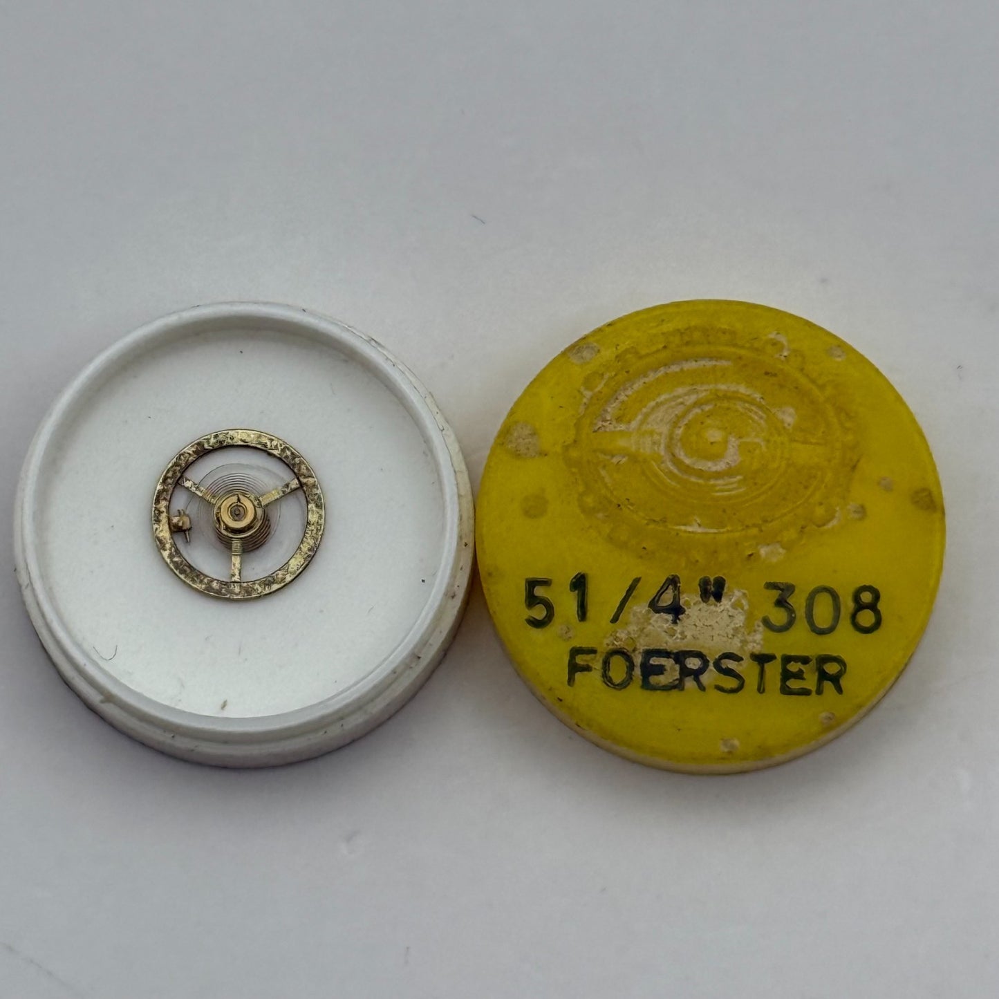 Forester 308 Balance Wheel Complete And Spring  5¼’’’ Watch Movement Parts 