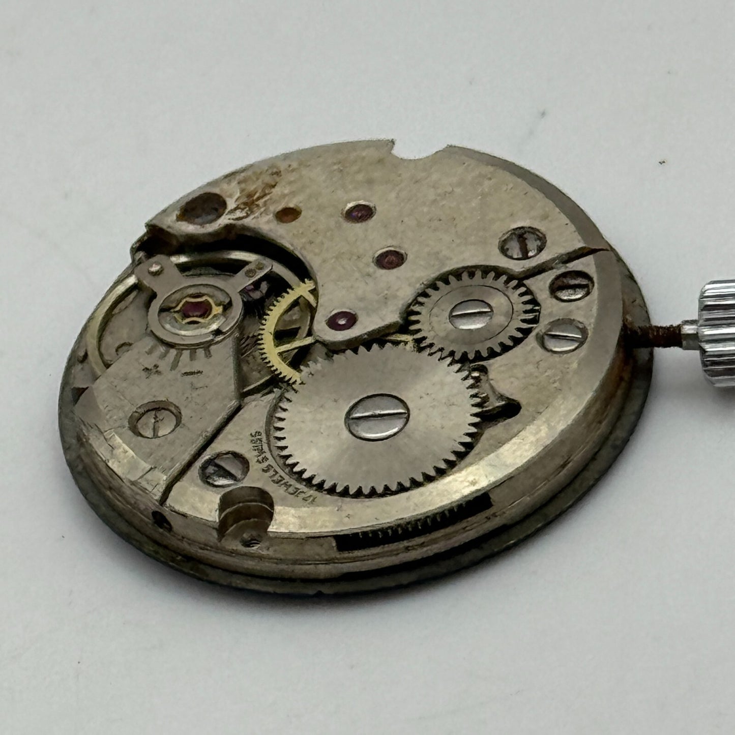 23.6mm Peseux P 7046 President Manual Wind Watch Movement Swiss Vintage PARTS