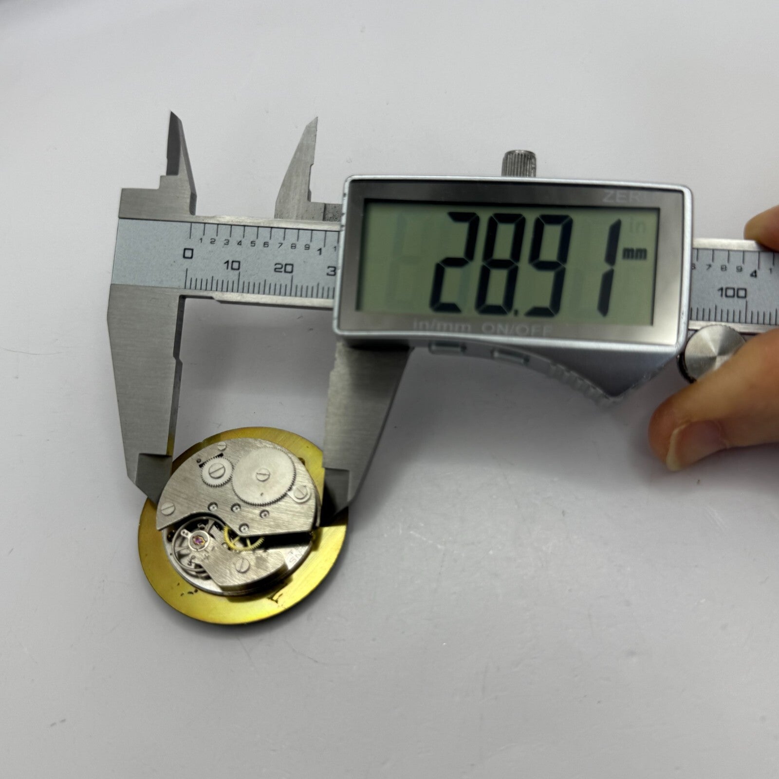 28.9mm Vintage Lazer Nanjing SN2 Manual Wind Watch Movement PARTS REPAIR