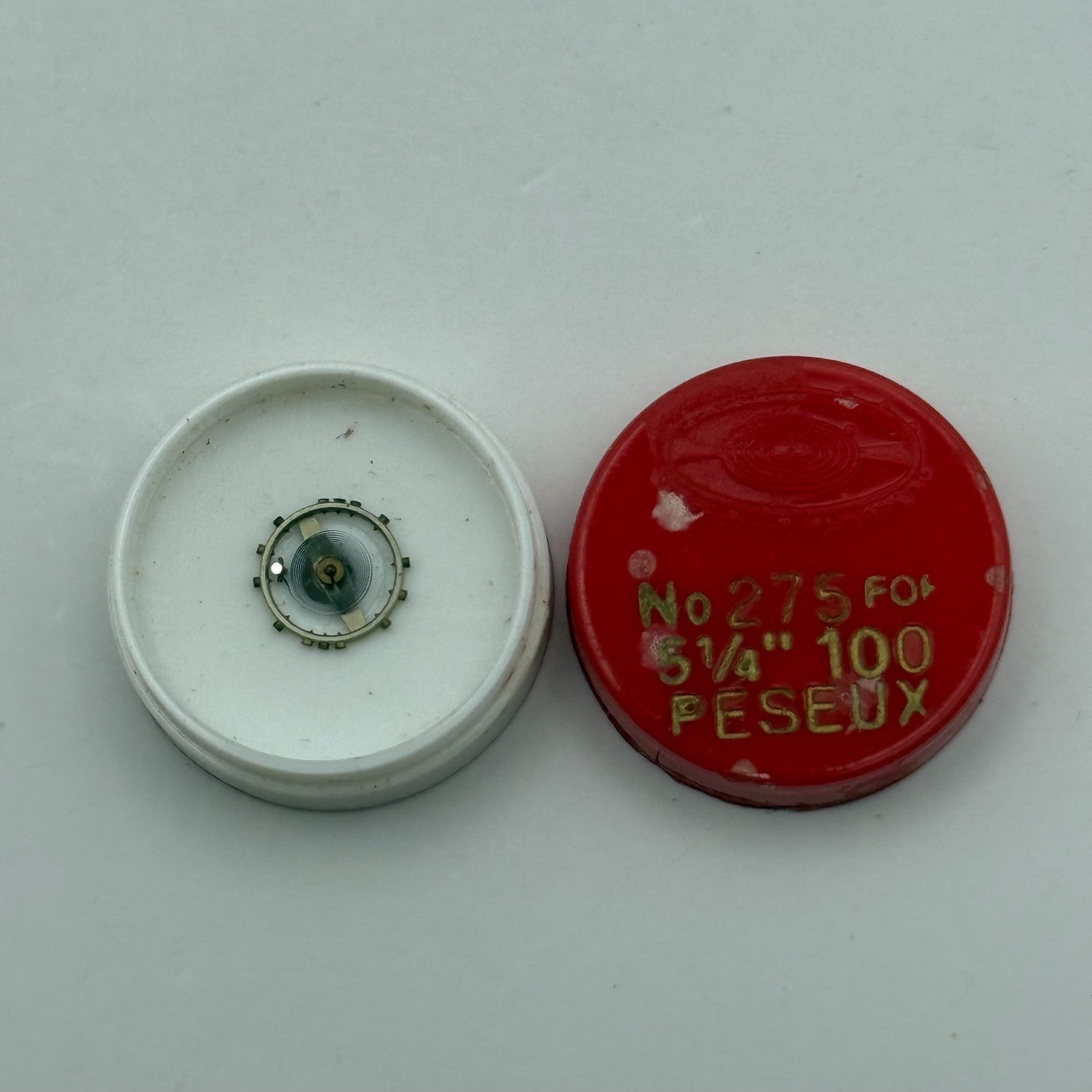 Peseux 100 Balance Wheel Complete And Spring  5¼’’’ 275 Watch Movement Parts NOS