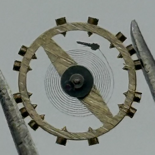 FEF 6600 Balance Wheel Complete And Spring  1181 M Watch Movement Parts NOS