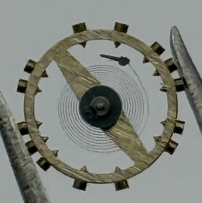 FEF 6600 Balance Wheel Complete And Spring  1181 M Watch Movement Parts NOS