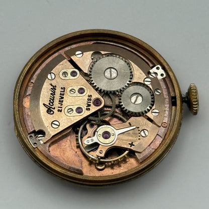 ETA 2409 Watch Movement Accurist Manual Wind Vintage Swiss Parts Repair 29.4mm