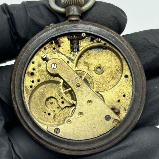 49.8mm Manual Wind Partial Pocket Watch Movement White Dial FOR PARTS