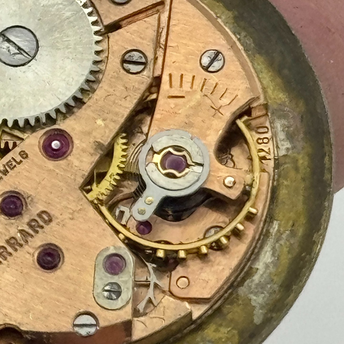 23.6mm Garrard ETA 1280 Balance Ok Watch Movement Swiss Vintage PARTS SPARES