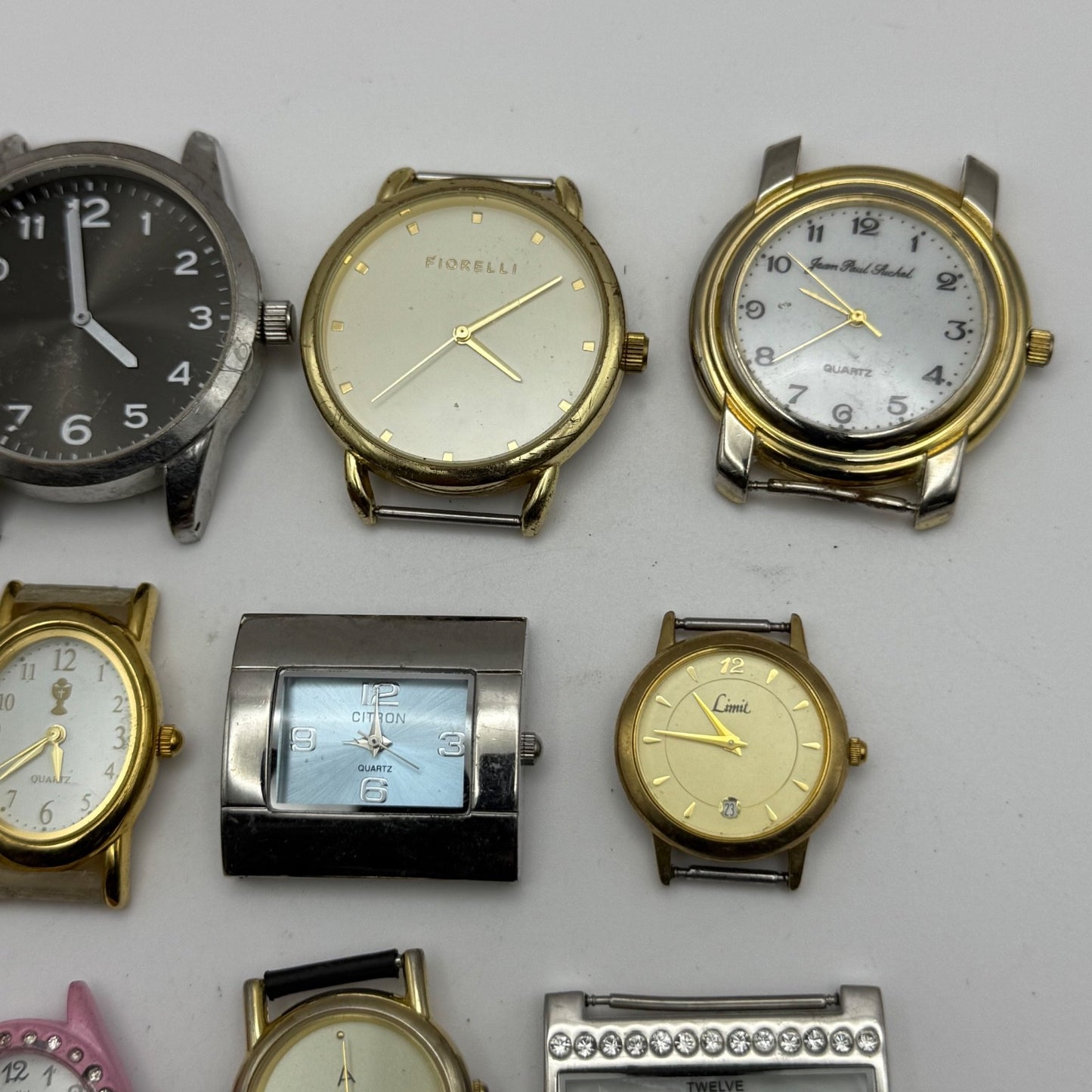 Bundle Of 9 Quartz Watches Modern / Vintage Untested Parts / Repair / Crafts