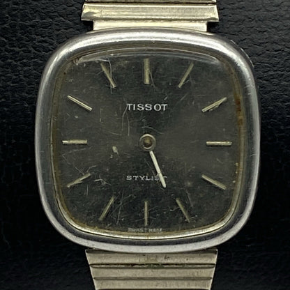 22mm Ladies Manual Wind Tissot Stylist Grey Dial Watch NON WORKING